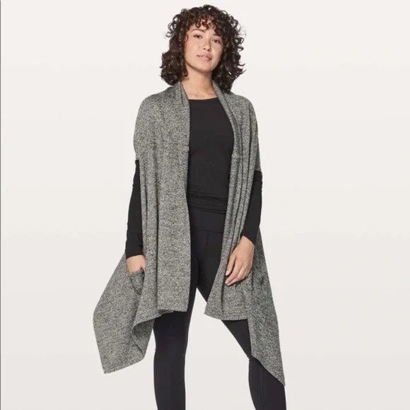 lululemon athletica Sweaters - Lululemon Live Freely Wrap Merino Wool One Size